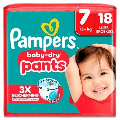 Pampers Baby-dry pants maat 7 XXL pack (18 st)