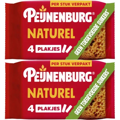 Peijnenburg Ontbijtkoek naturel 8-pack (2 st)