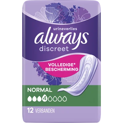 Always Discreet Verband Voor Urineverlies (12 st)