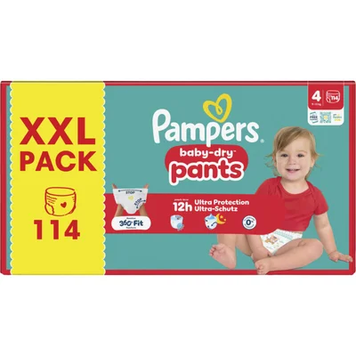 Pampers Baby-dry pants maat 4 XXL pack (114 st)