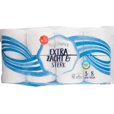 1 de Beste Toiletpapier 3 laags (8 st)