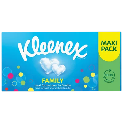 Kleenex Tissues family box