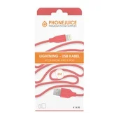 Phonejuice USB kabel 3 meter roze