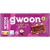 G'Woon tablet melk hazelnoot rozijn