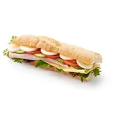 Foodclub baguette rustiek wit gezond ham