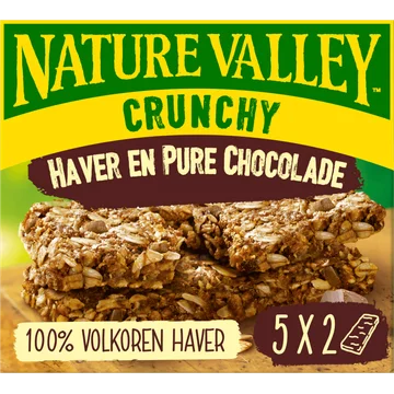 Nature Valley Crunchy Haver en Pure Chocolade 10 Bars 5 x 42 g