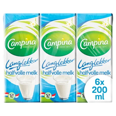 Campina Langlekker Halfvolle melk mini