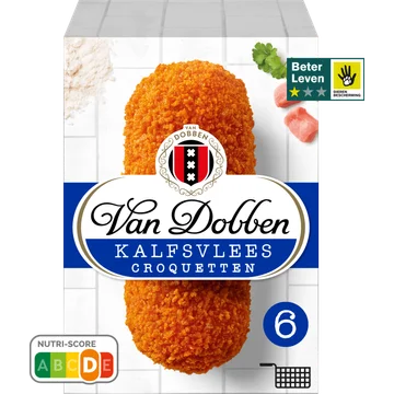 Van Dobben Kalfsvlees Croquetten 6 x 80 g