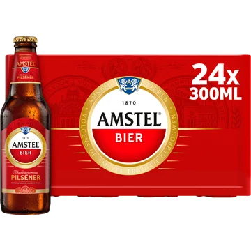 Amstel Pilsener Bier Fles Krat 24 x 300ml