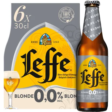 Leffe Belgisch Abdijbier Blond Flessen 6 x 30 cl