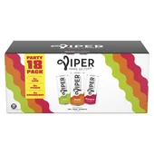 Viper hard seltzer variety 18 x 250 ml