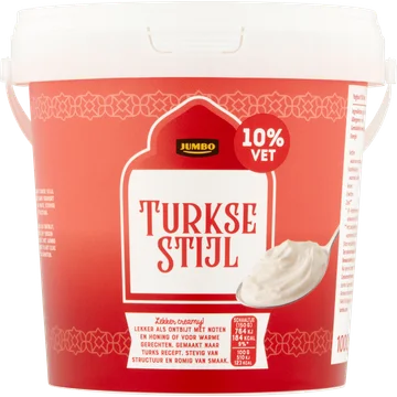 Jumbo Yoghurt Turkse Stijl Naturel 10% Vet 1 kg