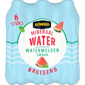Jumbo Bruisend Mineraalwater Watermeloen Smaak 6 x 500ML