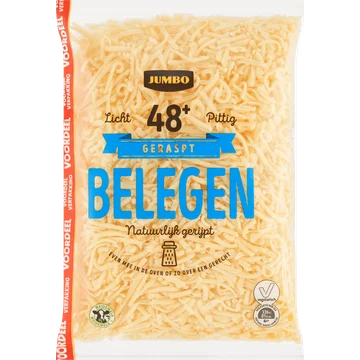 Jumbo Geraspte Kaas Belegen 48+ Voordeelverpakking 300 g