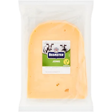 Beemster Jonge Kaas 48+ Plakken ca. 220 g