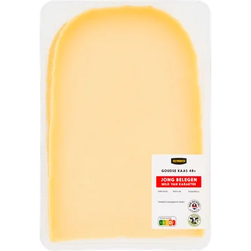 Jumbo Goudse Kaas 48+ Jong Belegen Plakken ca. 200 g