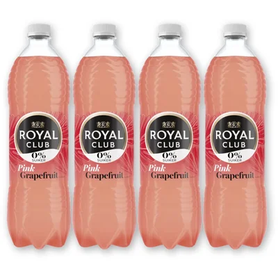 Royal Club Pink grapefruit 0% suiker 4-pack