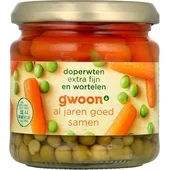 G'Woon doperwten extra fijn en wortelen