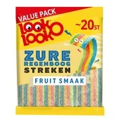 Look-O-Look Zure regenboog streken fruitsmaak (200 g)