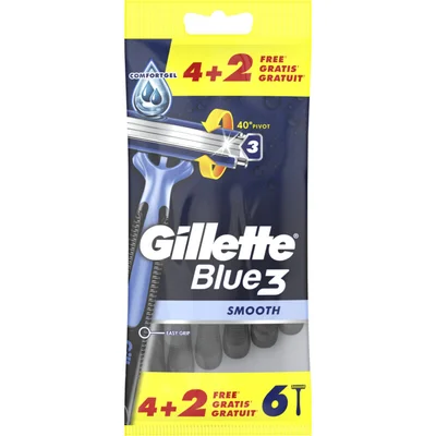 Gillette Blue3 smooth wegwerpmesjes (2 st)