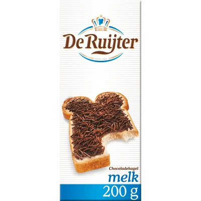 De Ruijter Chocoladehagelslag melk (200 g)