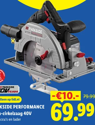 PARKSIDE PERFORMANCE Accu-cirkelzaag 40V