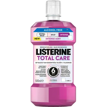 Listerine Mondspoeling Total Care op Basis van Essentiële Oliën + Fluoride 500 ml