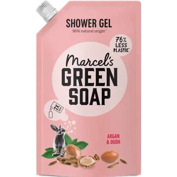 Marcel's Green Soap Showergel Argan & Oudh Navulling 500 ML