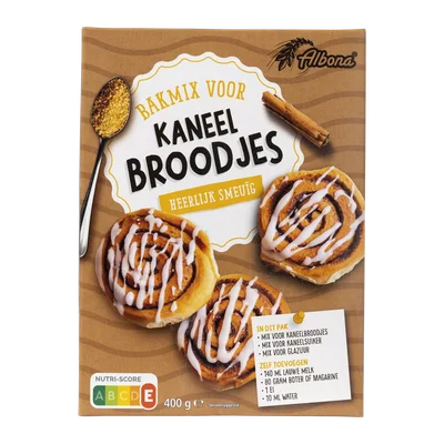 Aanbieding van 15.06 ALBONA Bakmix voor kaneelbroodjes OP=OP