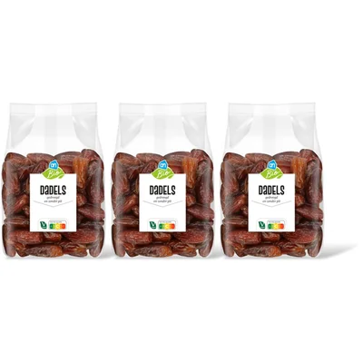AH Biologisch Dadels gedroogd zonder pit 3-pack