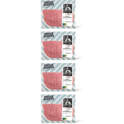 Streeckgenoten Limburgs wijncervelaat 4-pack