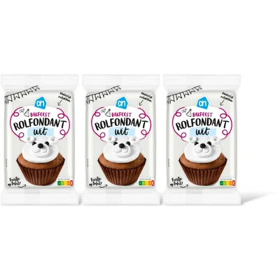 AH Rolfondant wit 3-pack