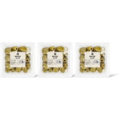 AH Knoflook olijven 3-pack