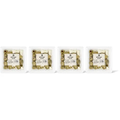 AH Witte kaas olijven 4-pack