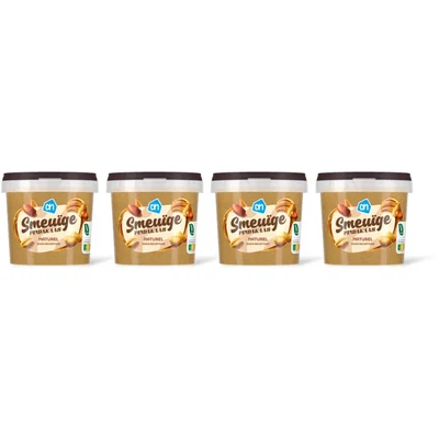AH Smeuige pindakaas naturel 4-pack