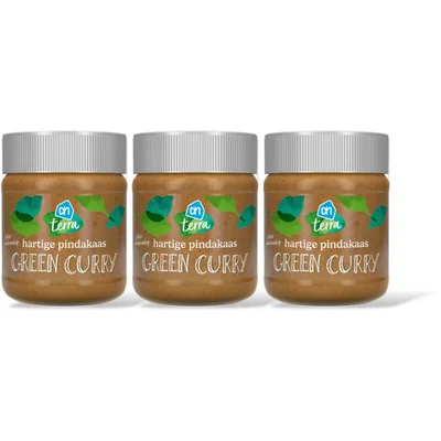 AH Terra Hartige pindakaas green curry 3-pack