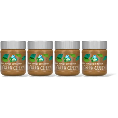 AH Terra Hartige pindakaas green curry 4-pack