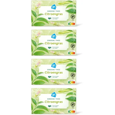 AH Groene thee citroengras 4-pack