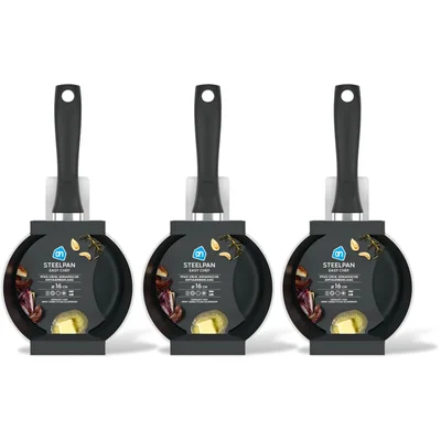 AH Steelpan easy chef 16cm 3-pack