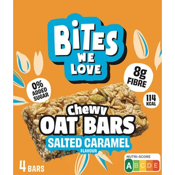 BitesWeLove Chewy Oat Salted Caramel 120g