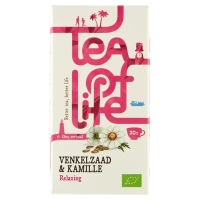 Tea of Life Relaxing venkelzaad kamille