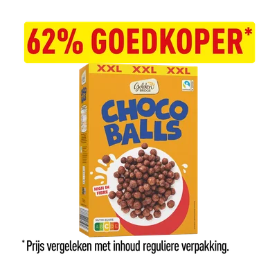 Aanbieding van 29.06 GOLDEN BRIDGE Choco balls OP=OP