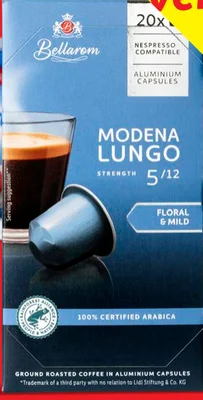 Bellarom Koffiecups Modena Lungo
