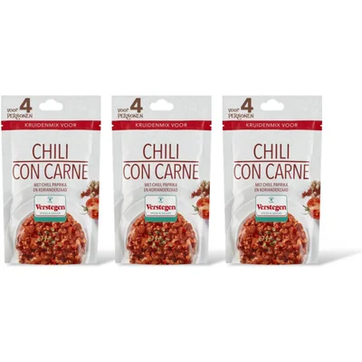 Verstegen Kruidenmix voor chili con carne 3-pack