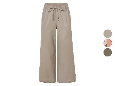 esmara® Linnen dames broek - Plus size