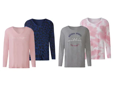 esmara® 2 dames shirts met lange mouwen