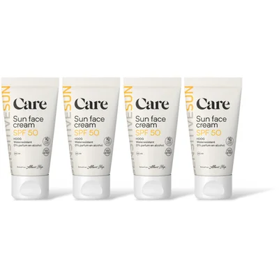 Care Sensitive sun face cream spf50 4-pack