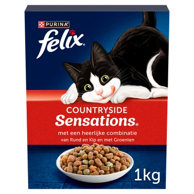 Felix Sensations Countryside kattenvoer rund Pak 1 kg