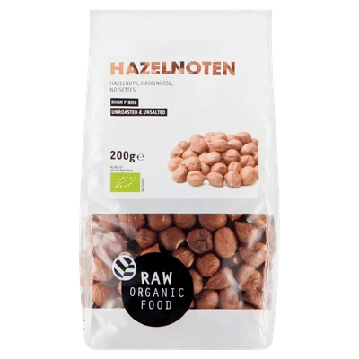 Raw Organic Food Hazelnoten biologisch