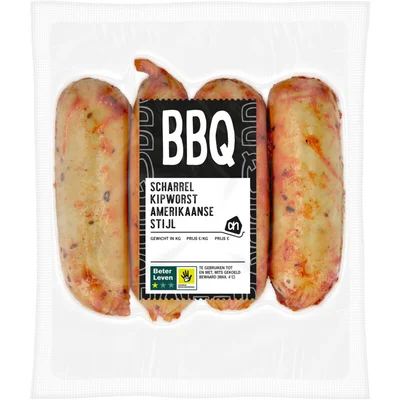 AH BBQ scharrel kipworst Amerikaanse stijl